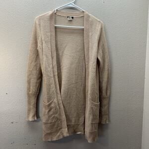 J. Crew Super Fine Alpaca Merino Wool Blend Cardigan Long SZ XS Quiey‎ Luxury